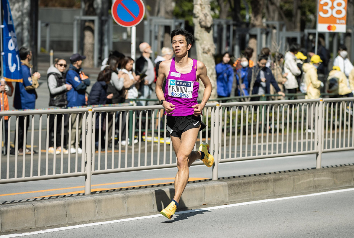 福田さん　東京マラソンにて
