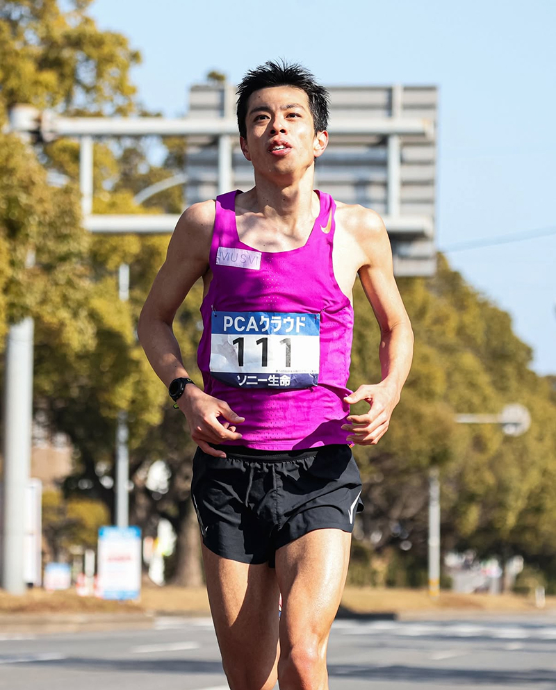 福田さん　別府大分毎日マラソンにて